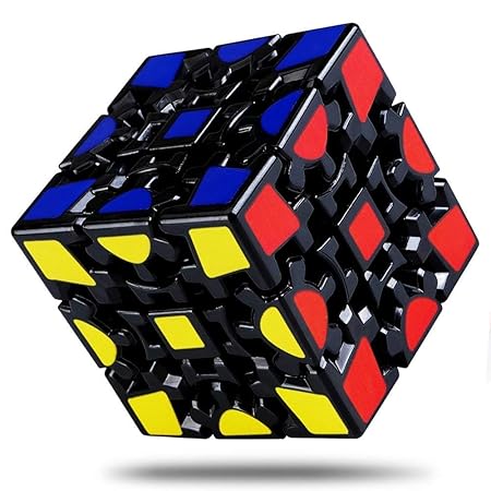 D ETERNAL Magic Combination 3D Puzzle Gear Cube, 3x3 Match-Specific Speed Rubiks Rubix 3x3 V1 Gear Cube Twisty Puzzle