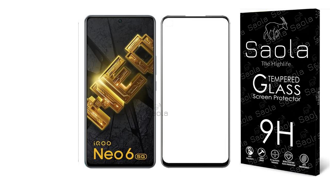Saola 11D Tempered Glass For Vivo Iqoo Neo 6 5G Smartphone(Pack Of 1)With Free Installation Kit Full Screen Coverage If Received Damaged-6.62 Inch (B0BFGGLYH9) Amazon Price History, Amazon Price Tracker