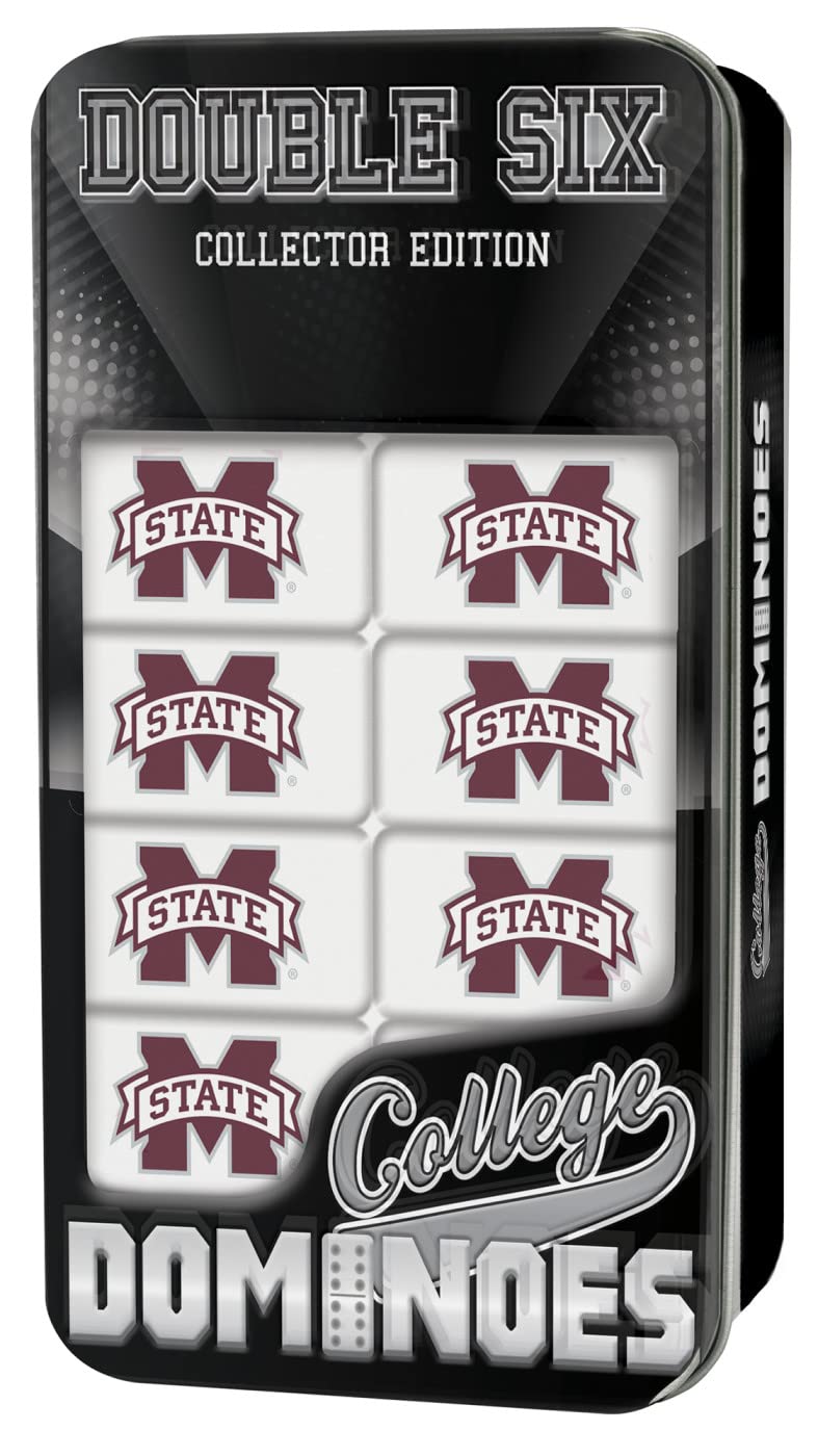 Masterpieces NCAA Dominoes - Mississippi State Bulldogs Collector Edition Double Six Set