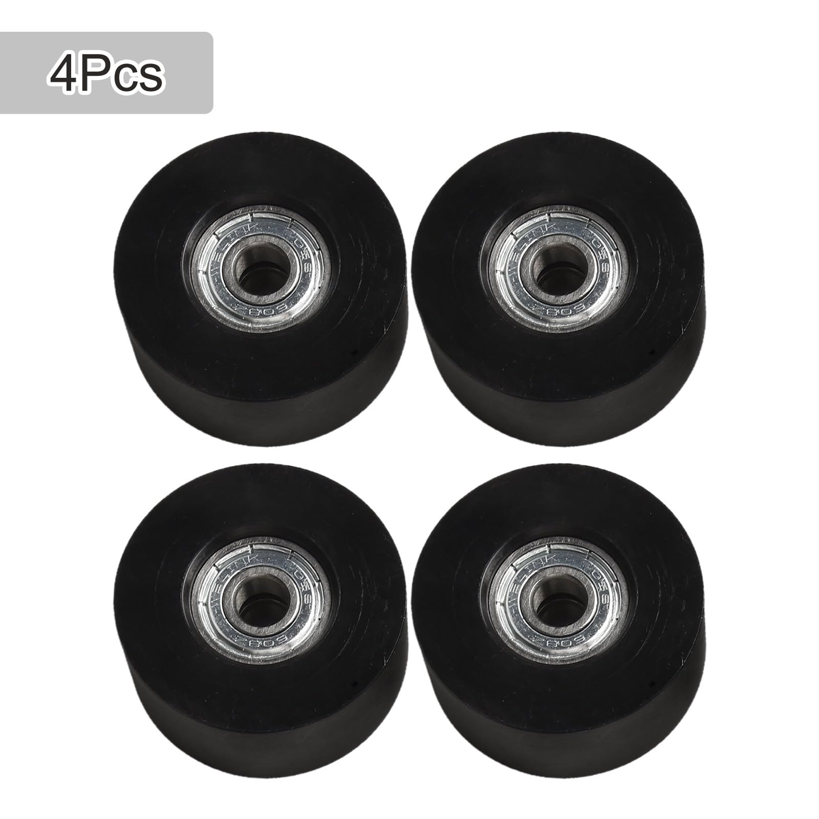 4er-Pack Wasser-Rudermaschinen-Sitz-Räder, 45 x 21 x 8 mm, Nylon und Stahl, Ersatzkissen, bewegliche Räder