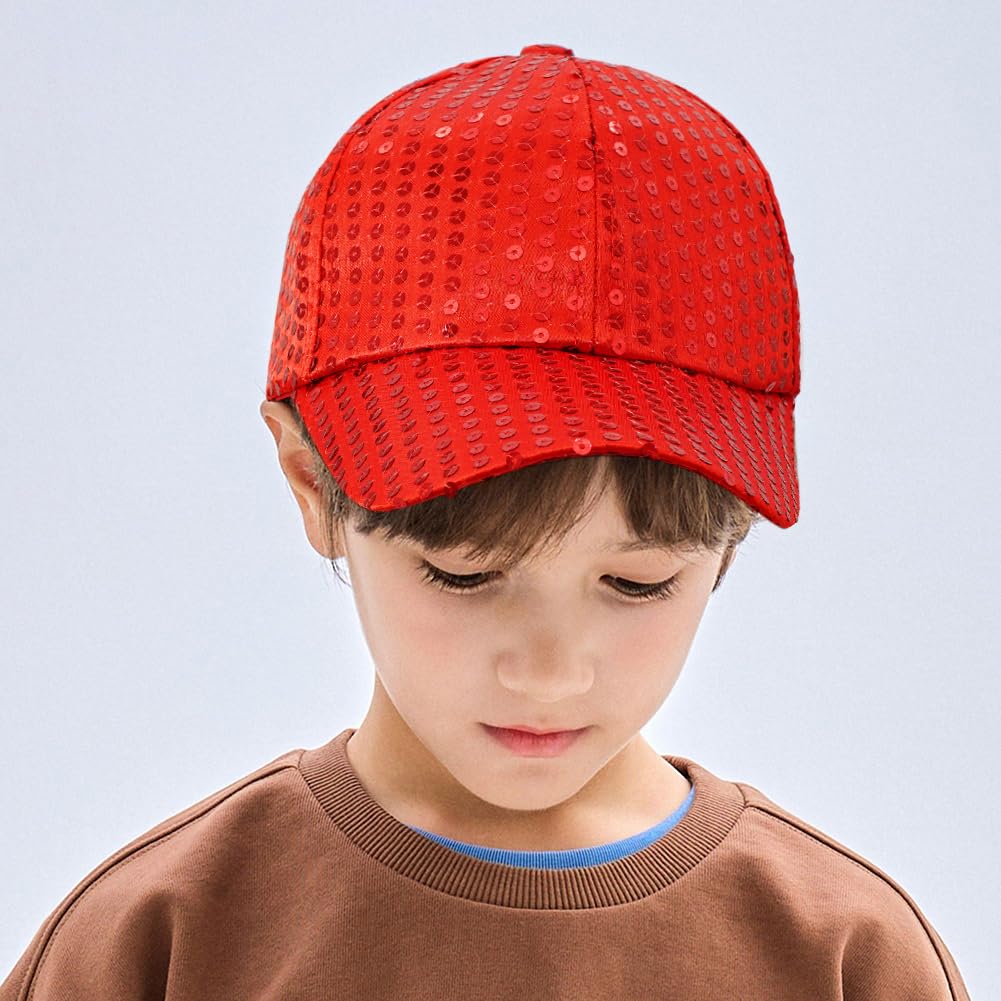 Casquette de baseball à paillettes pour garçon et fille - Chapeau Hip Hop brillant
