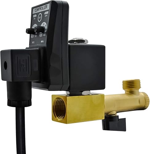 Tanque de agua cronometrado automático, tanque de aire electrónico briidea de 2 vías de acción directa válvula de drenaje de humedad de 1/2 pulgada