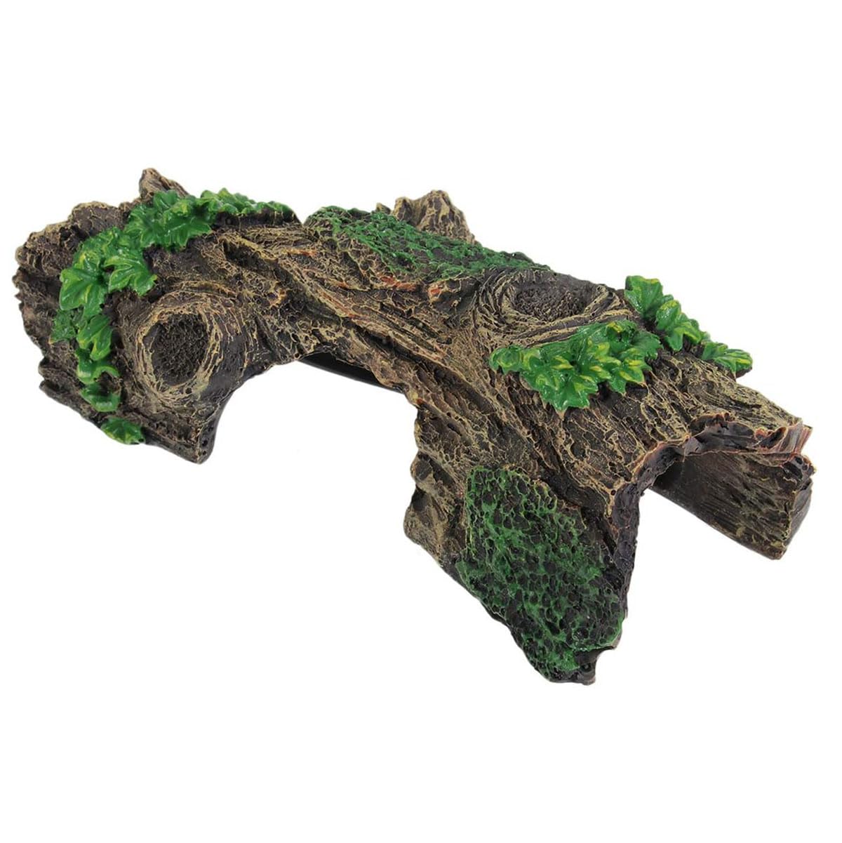 Adornos de Tronco de árbol Hueco de Resina Artificial, Acuario Decoracion para Acuario, Cueva escondida, decoración de Madera Flotante, decoración para Pequeños Peces Camarón Tortuga