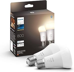 Philips Hue White Smart Light Bulb 2 Pack