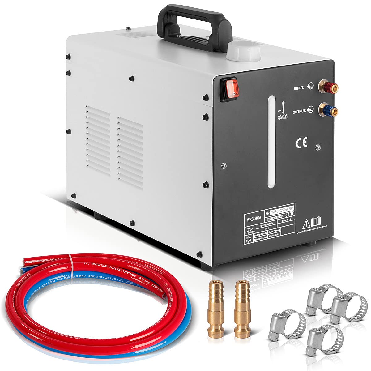 STAHLWERK Refrigerador de agua con 370 W de potencia y depósito de 6 l para equipos de soldadura MIG MAG | TIG y cortadoras de plasma