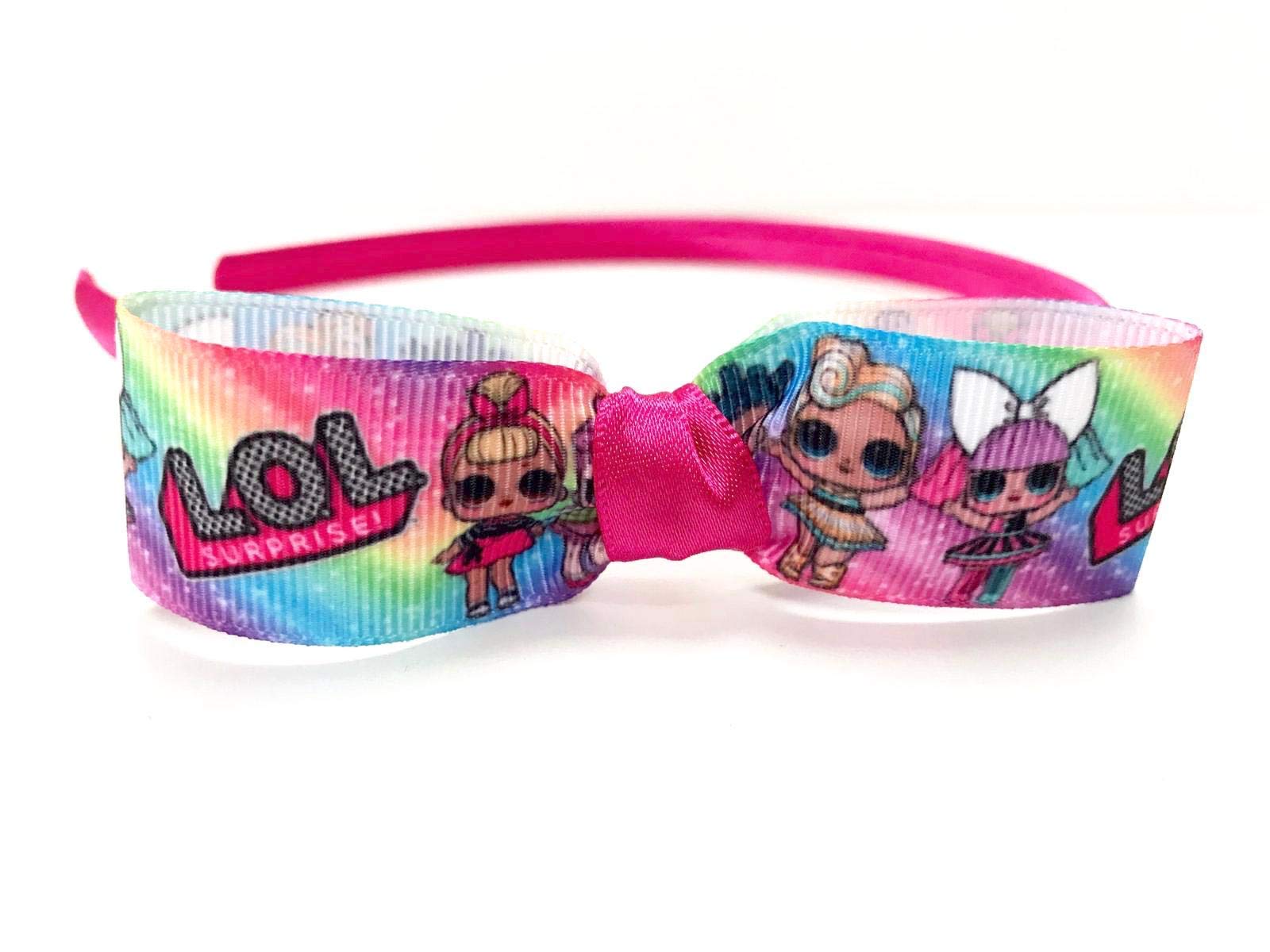 Pink Rainbow Girls Hairband Headband Alice Band