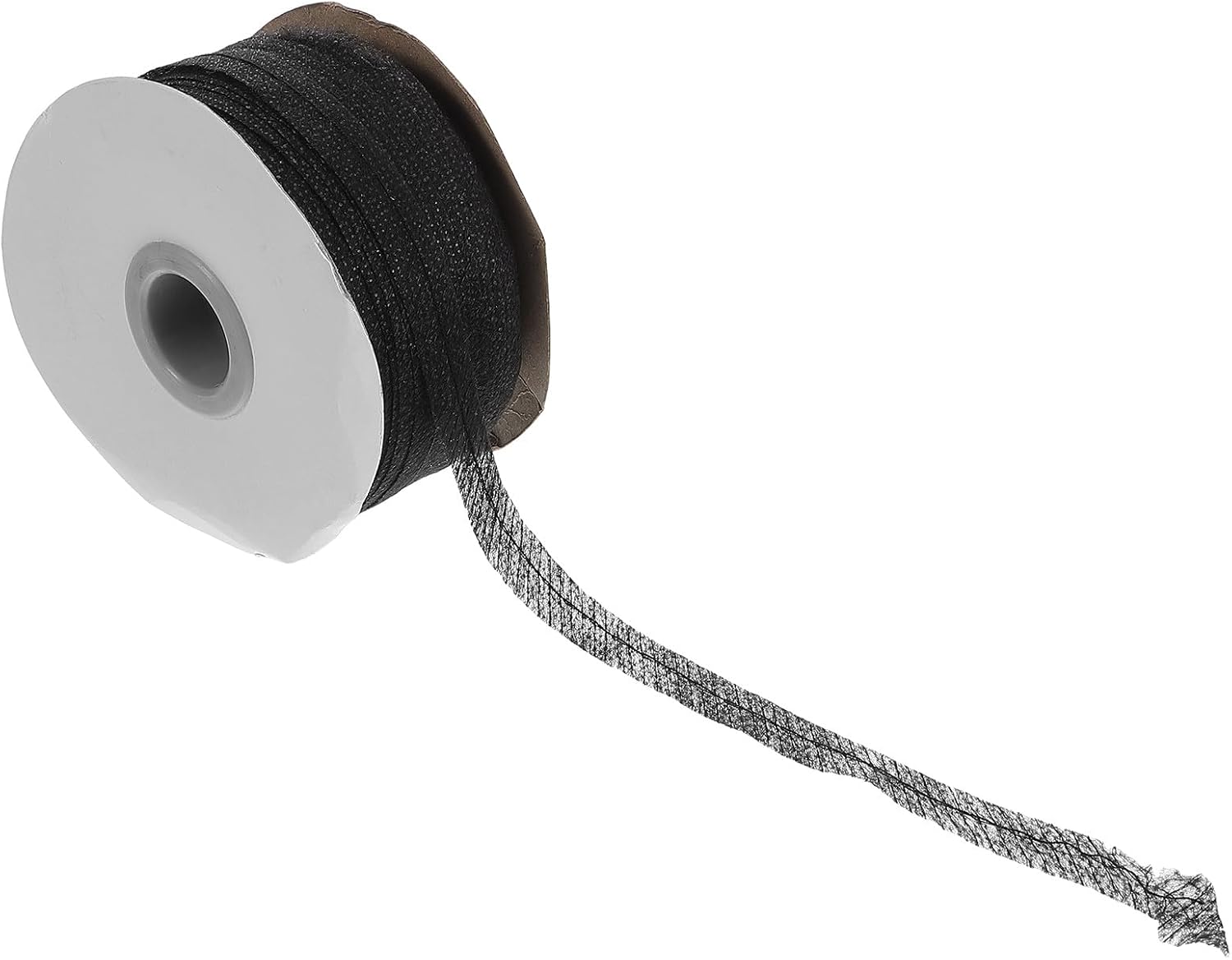 DEARMAMY Fusible Interfacing Fabric Roll Black Non-Woven Lining Strip for Sewing and DIY Clothing Repairs 100 Meters