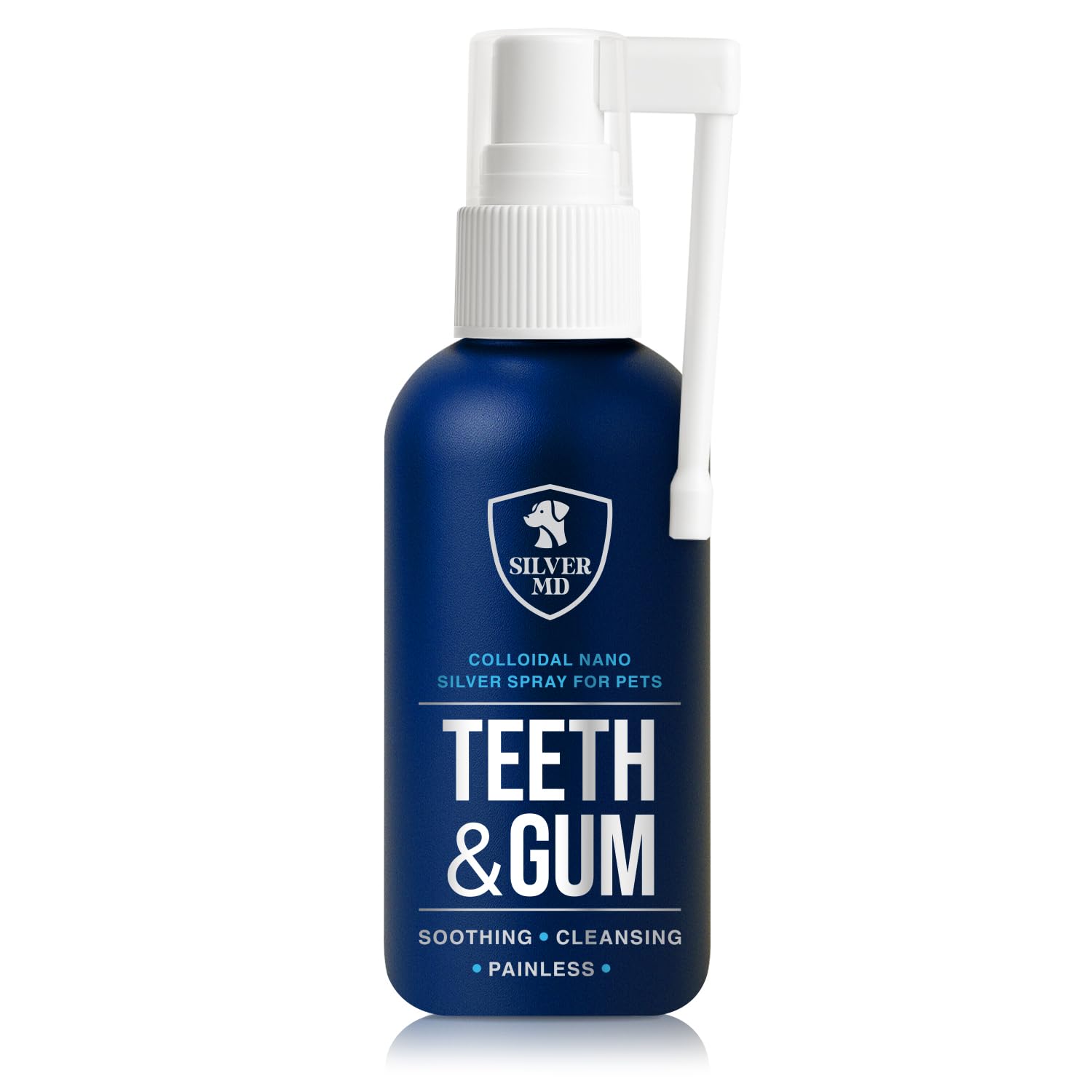 Pet Dental Care Spray for Dogs & Cats, Breath Freshener & Oral Hygiene Solution with Nano Silver & Tartar Buildup Support, Teeth Cleaning Gum Spray, Gentle Formula, No Brushing, 4 Oz