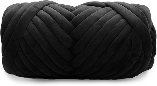 Hilo grueso de terciopelo para tejer con brazo gigante, hilo súper suave para tubo, esponjoso, para hacer a mano, hilo lavable para manta, cama de