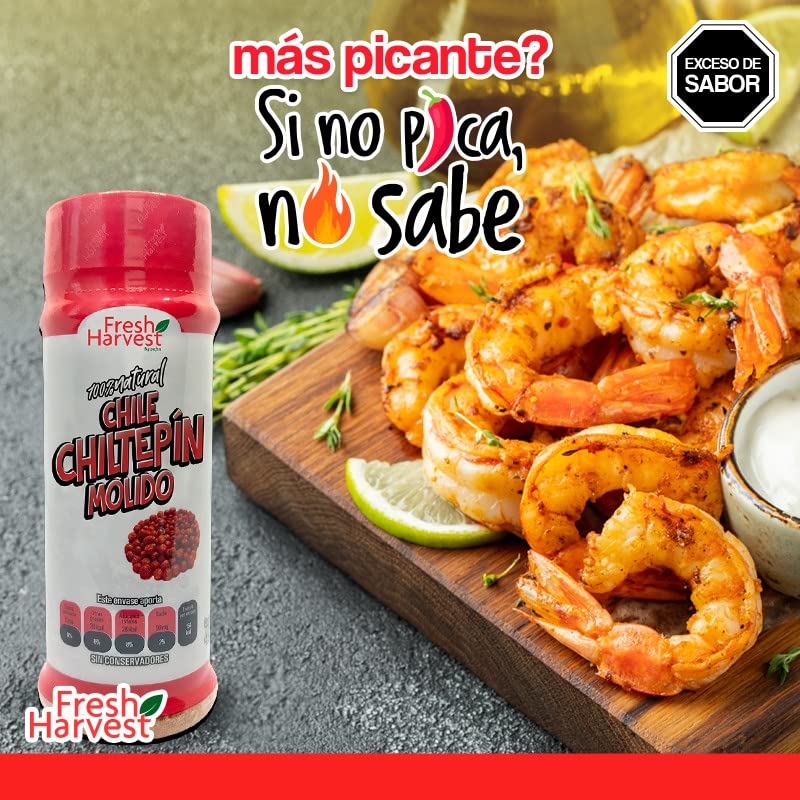 Miniatura 3 de Chiltepín molido seco 45 g (0.09 lb)  Paquete de 30 piezas  Cosecha fresca