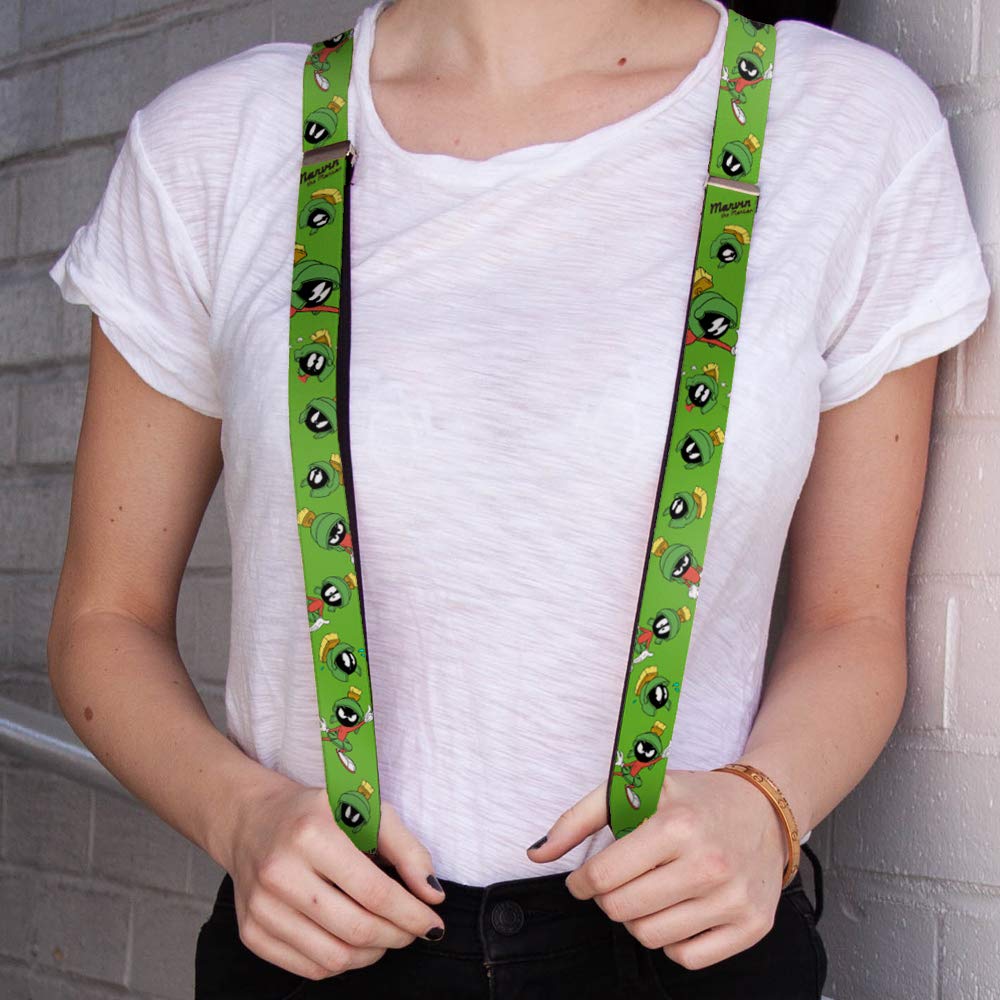 Buckle-Down Szelki unisex - Marvin Marsjanin W/poz/wyrazy zielony