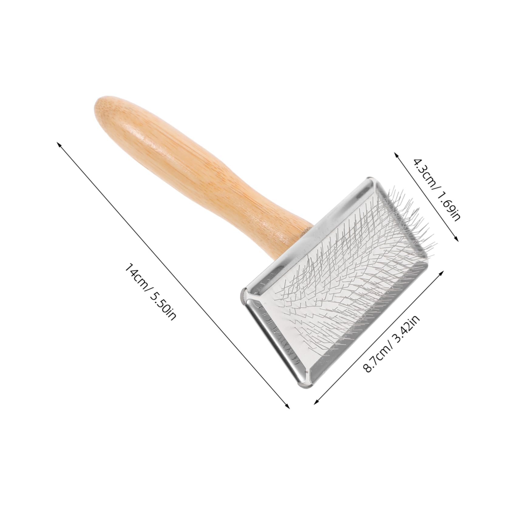 LALAFINA Robust Craft Felting Brushes 2pcs Needle Felting Tools with Wooden Handle for DIY Enthusiasts