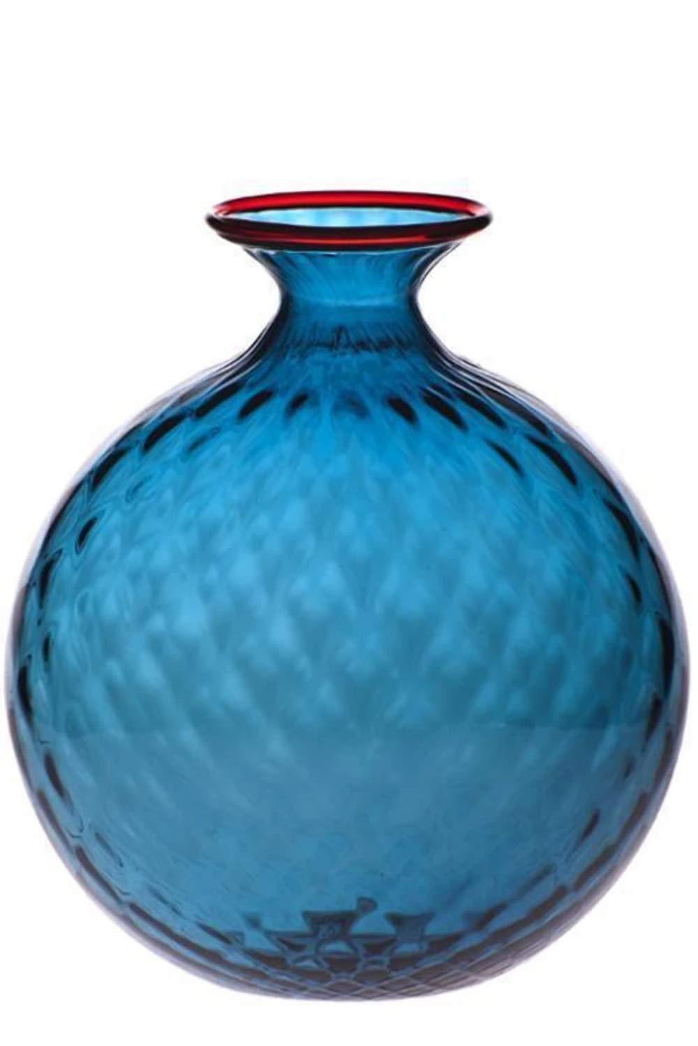 Vaso Venini Monofiore Orizzonte/Filo Rosso 100.29