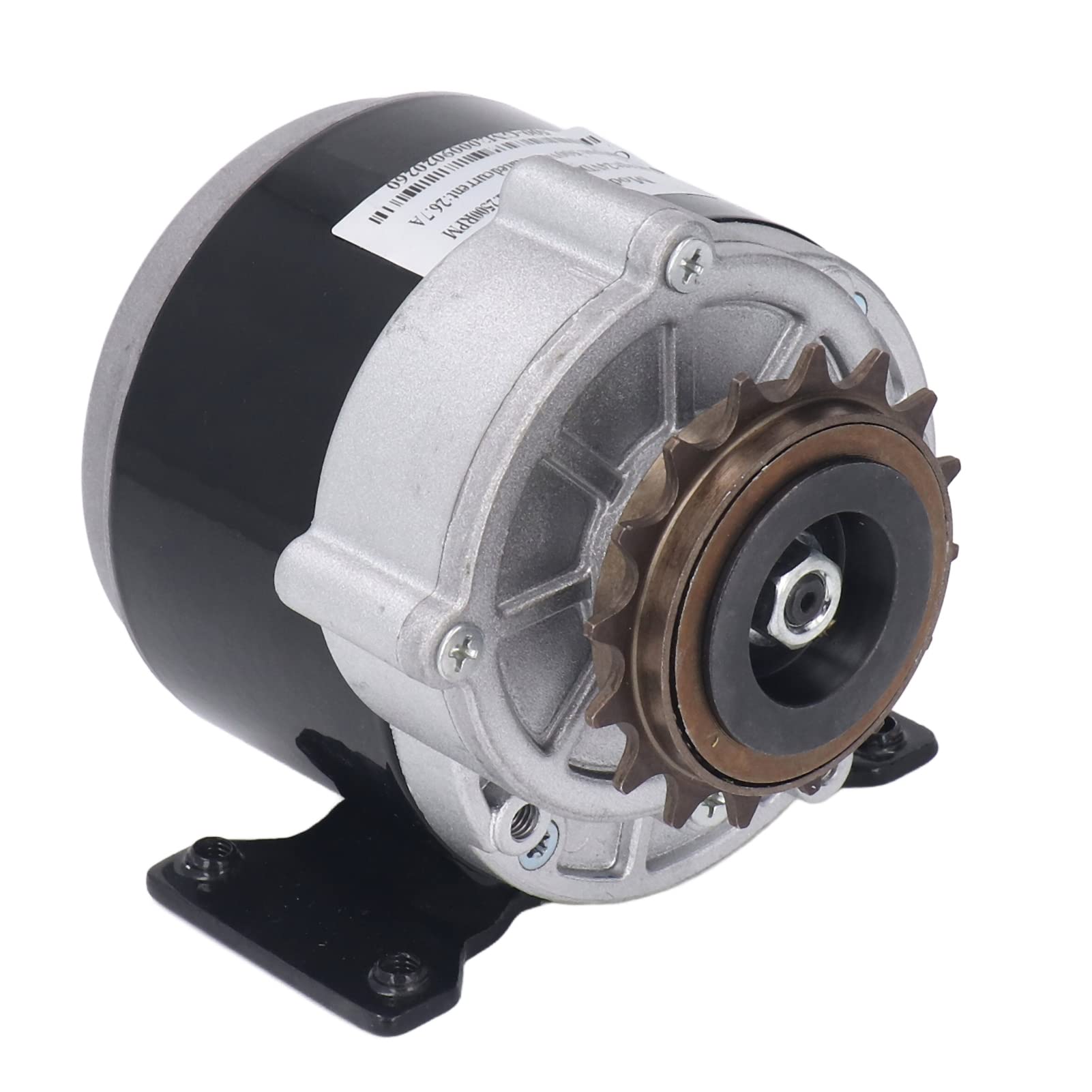 BuyWeek Motore Elettrico Spazzolato Motoriduttore con Riduzione Dell'ingranaggio 24V 500W a 16 Denti Due Stadi per Scooter Elettrico