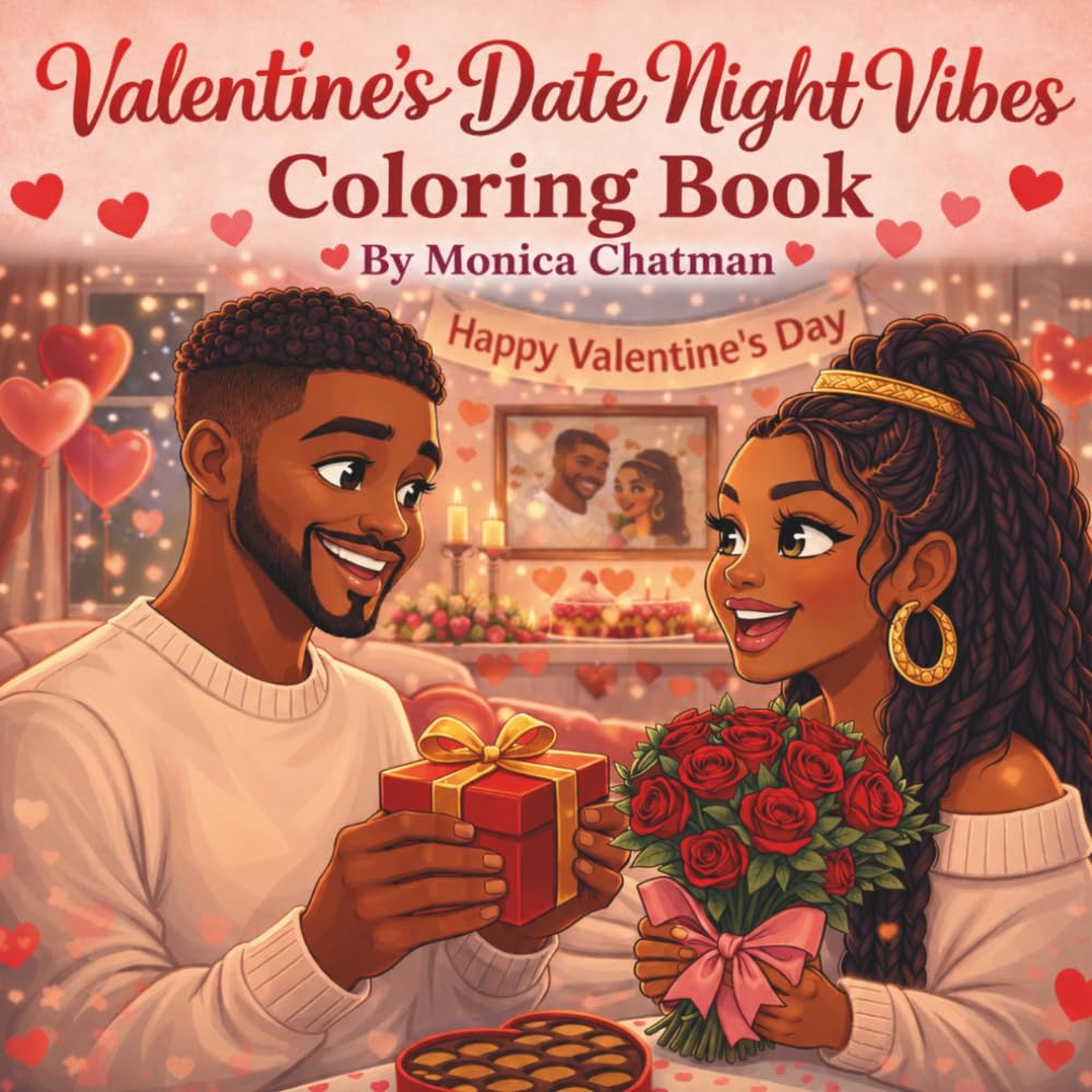 Valentine’s Date Night Vibes: A Cozy & Creative Coloring Book for Couples Celebrating Love Through Shared Moments, Fun Activities, and Togetherness