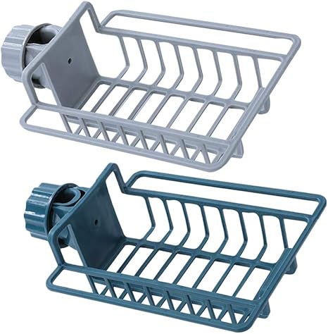 Hemoton 2 Stuck Spule Organizer Kuchenarmatur Wasserhahn Lagerregal Organizer Schwamm Seife Spulmittel Spulburste Aufbewahrung Kuche Bad Ordnungshelfer Dunkelblau Grau Amazon De Kuche Haushalt Wohnen