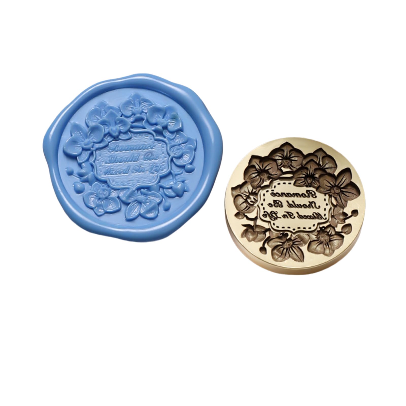 Kalttoy Wax Stamp Head Replacement Flower Wax Seal Stamp Head for Wedding Invitation, Valentines Card Supplies Seal