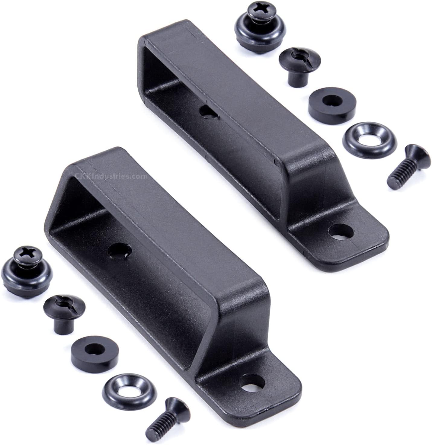 HolsterSmith Universal Holster Mounting Loops - OWB Angled Belt Loops - (Tactical Black) - (Fits Up to 2.00in Belts) - (Select Quantity Below)