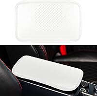 Vista 12 de Amiss Almohadilla de cuero sintético para consola central, protector universal para reposabrazos de automóvil, impermeable, antideslizante, suave