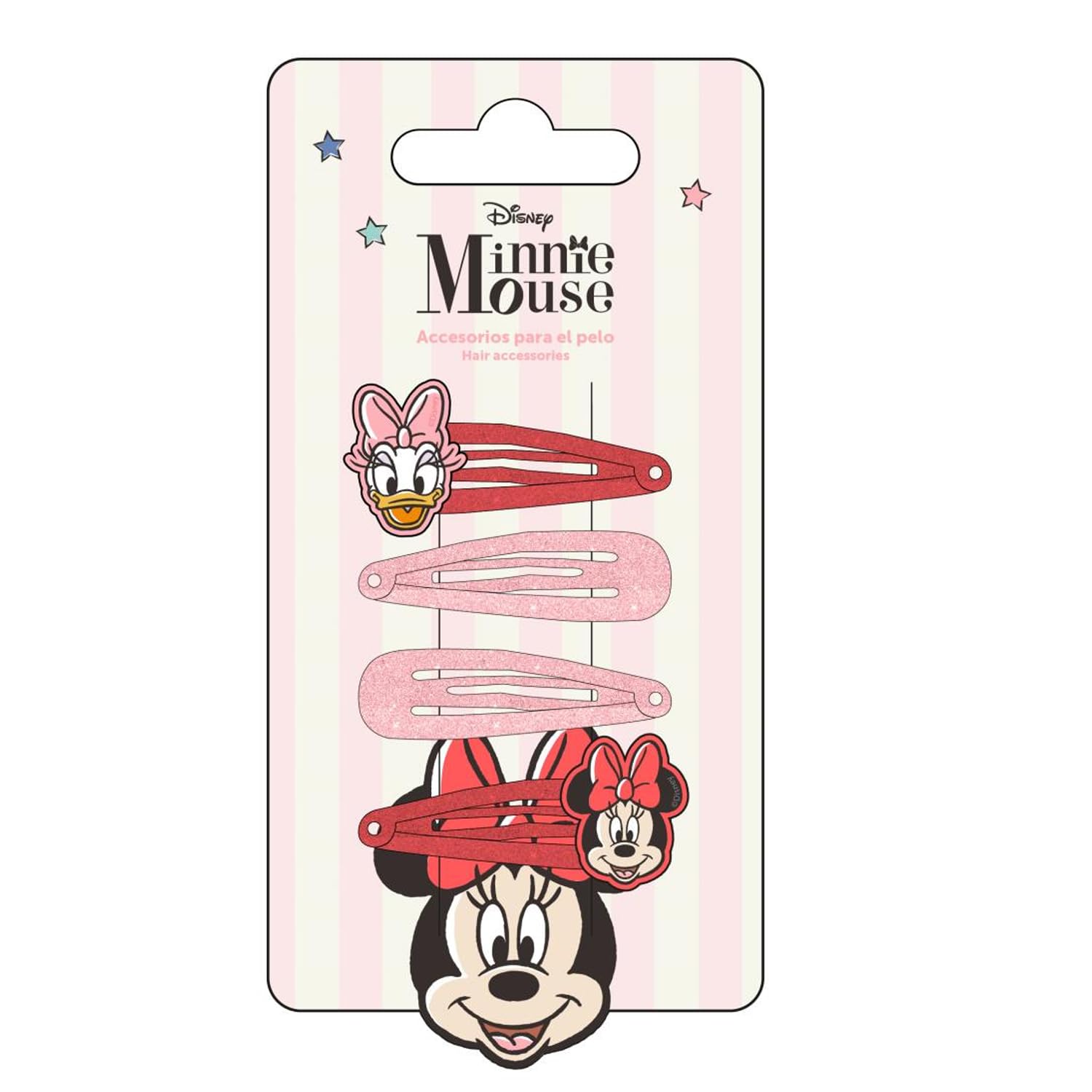 Disney Minnie Mouse and Friends Hair Clips Beauty Set for Girls - Set Includes 4 Hair Clips