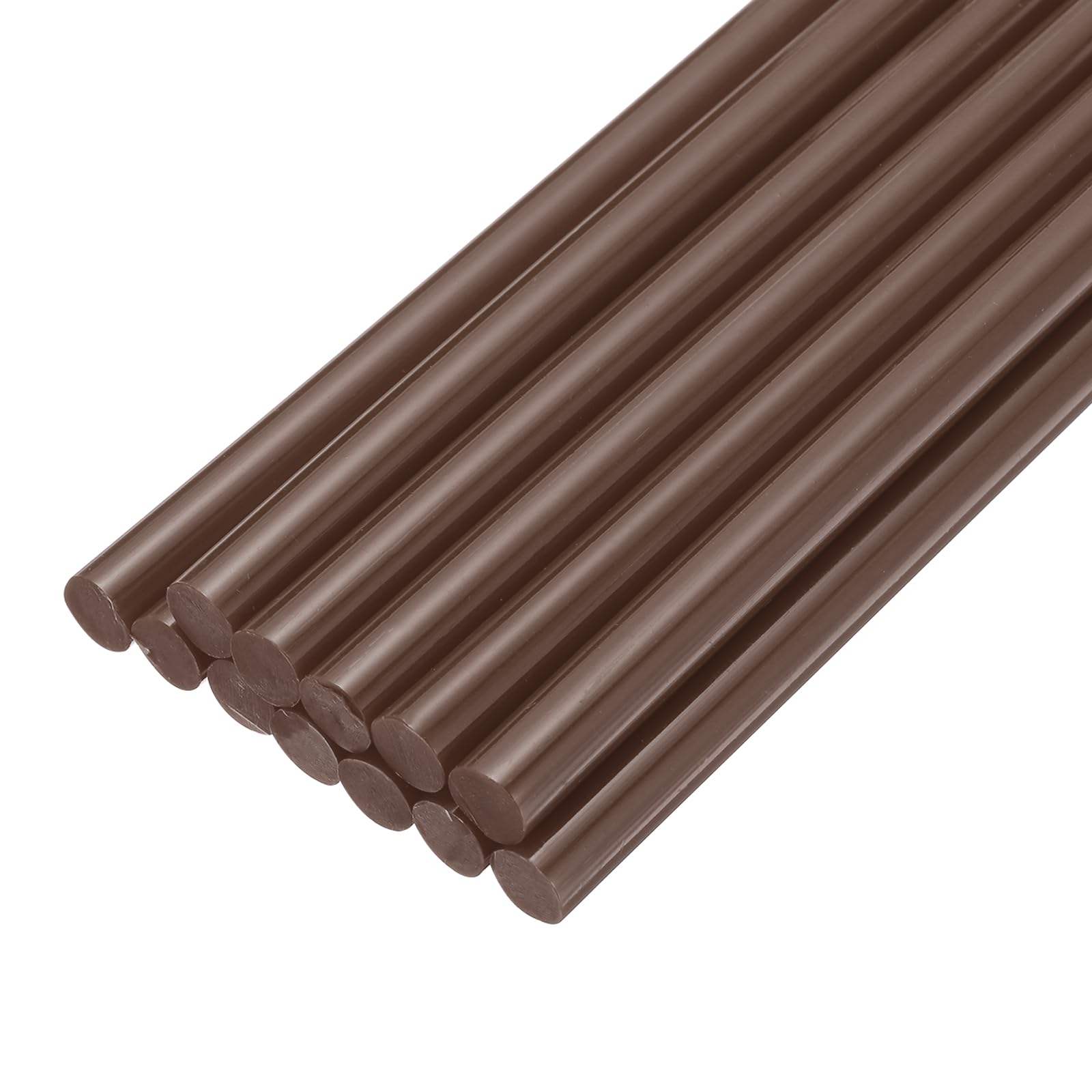 QUARKZMAN Mini Stick Colla a Caldo per Pistola Colla a Caldo 11mm x 200mm Marrone 12pz