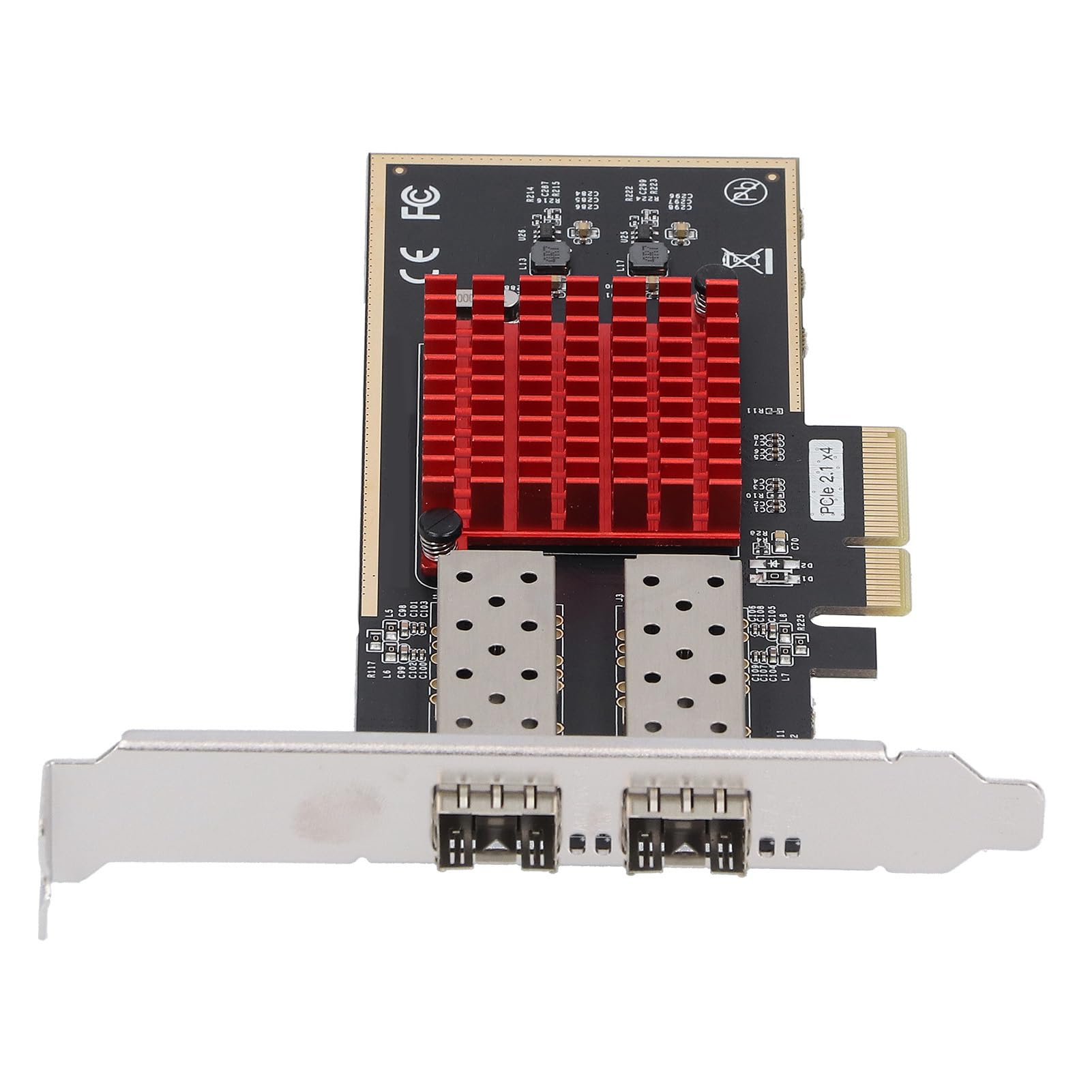 Scheda di Rete per Server in Fibra Ottica PCI Express a Doppia Porta per Computer Desktop con Chip I350 e Porte SFP