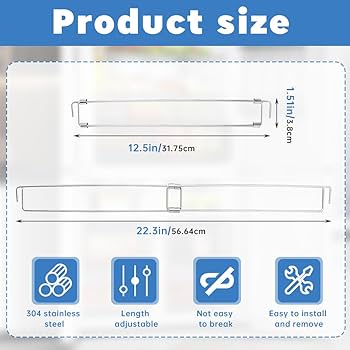 Rv Secure Adjustable Bars 12 5 22 3 Stainless Steel | Desertcart