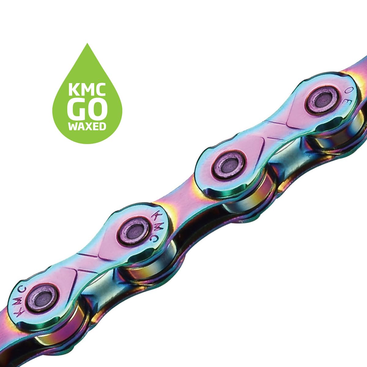 KMC X11 Waxed 11 Speed Chain, Aurora Blue, 118 Link - Image 3