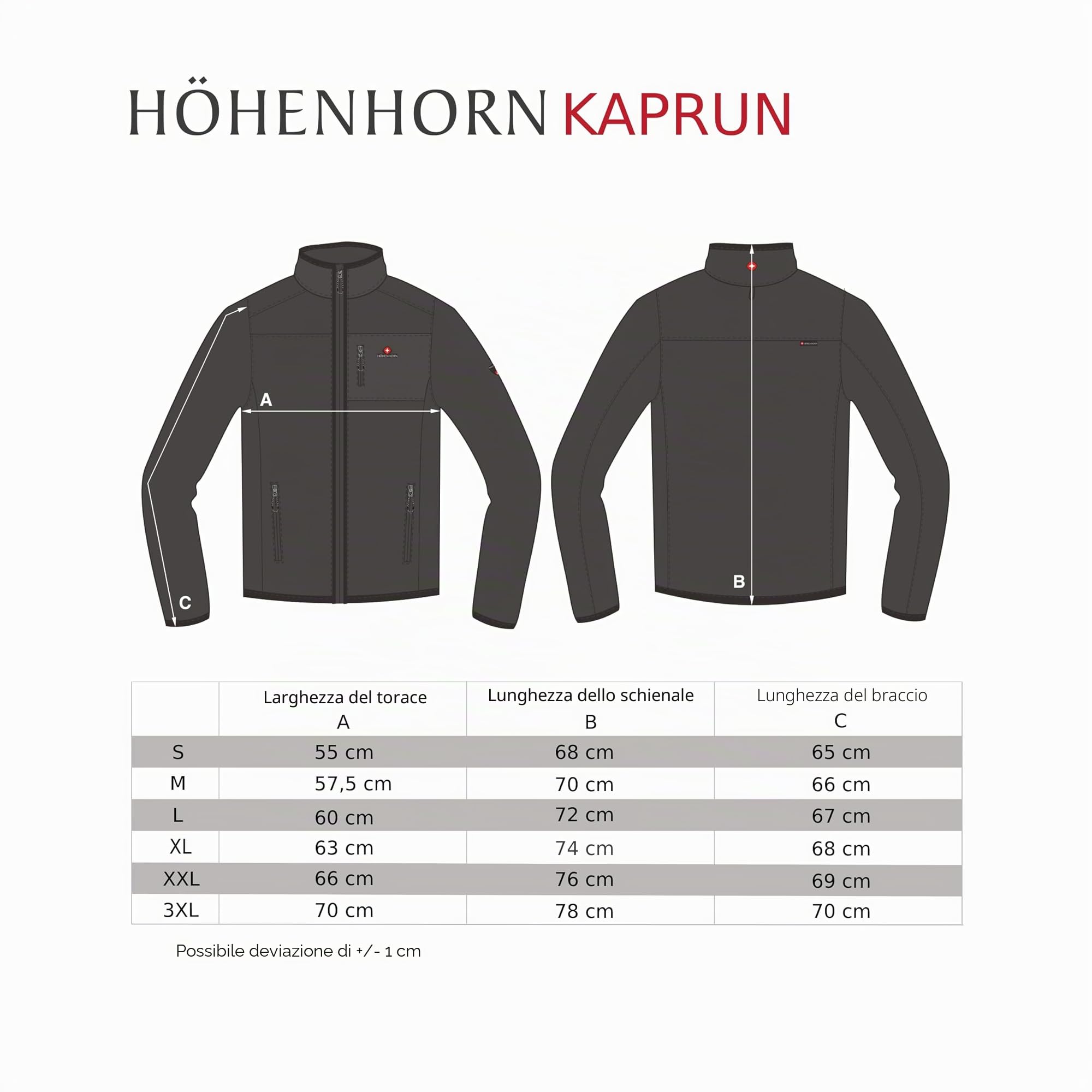 Höhenhorn Kaprun - Giacca ibrida da da uomo, trapuntata, softshell