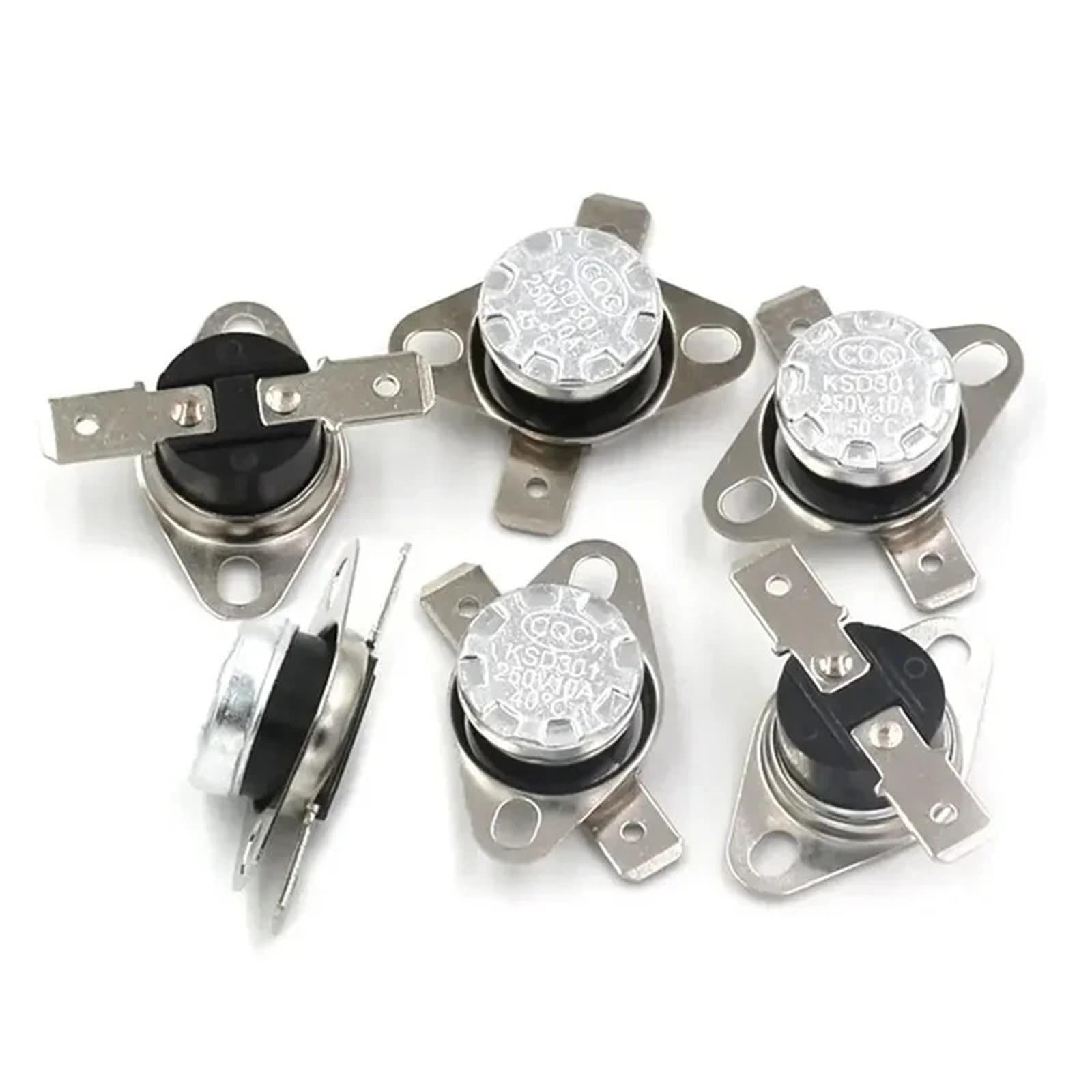 Interruptor térmico baquelita KSD301 125°C NC con desconexión automática de seguridad 250V 10A