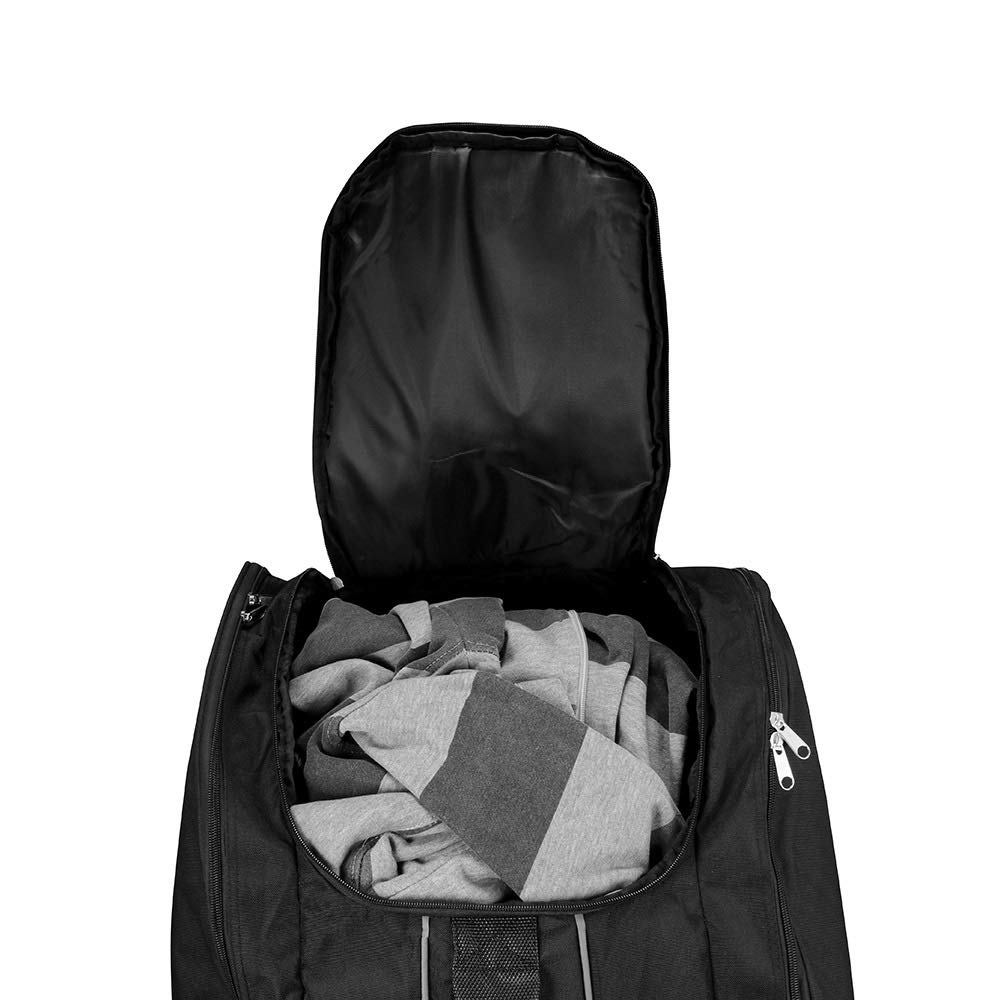 Skischuh Backpack Leichte und dauerhafte Skischack-Stores Ausrüstung einschließlich Helm, Stiefel, Brille, Handschuhe Accessoires schwarz