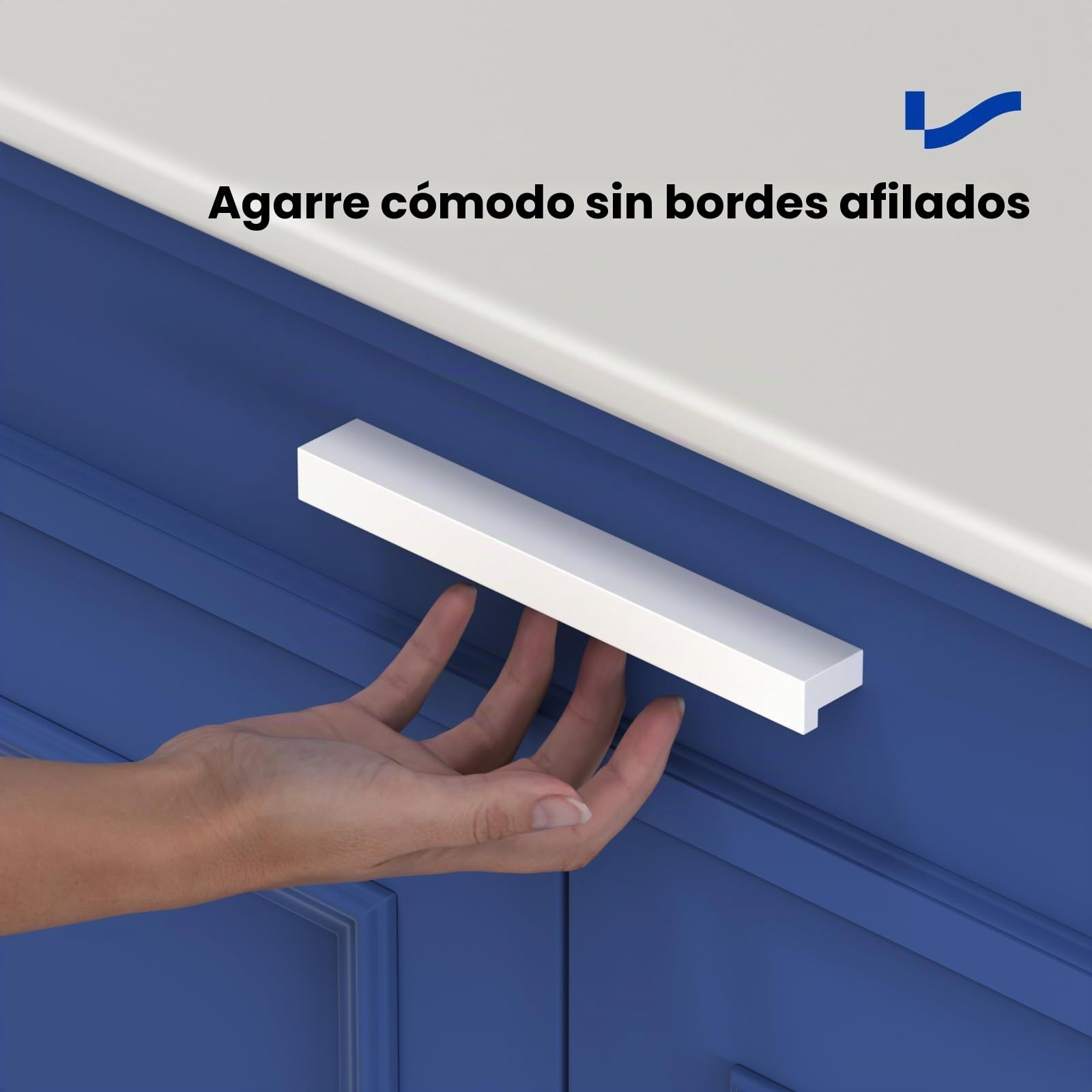 LONTAN 10 piezas Tiradores Cocina Blanco 128mm Tiradores Armario de Aluminio Manijas de Cajón de Estilo Moderno Con Tornillos Para gabinetes Cajones Zapateros