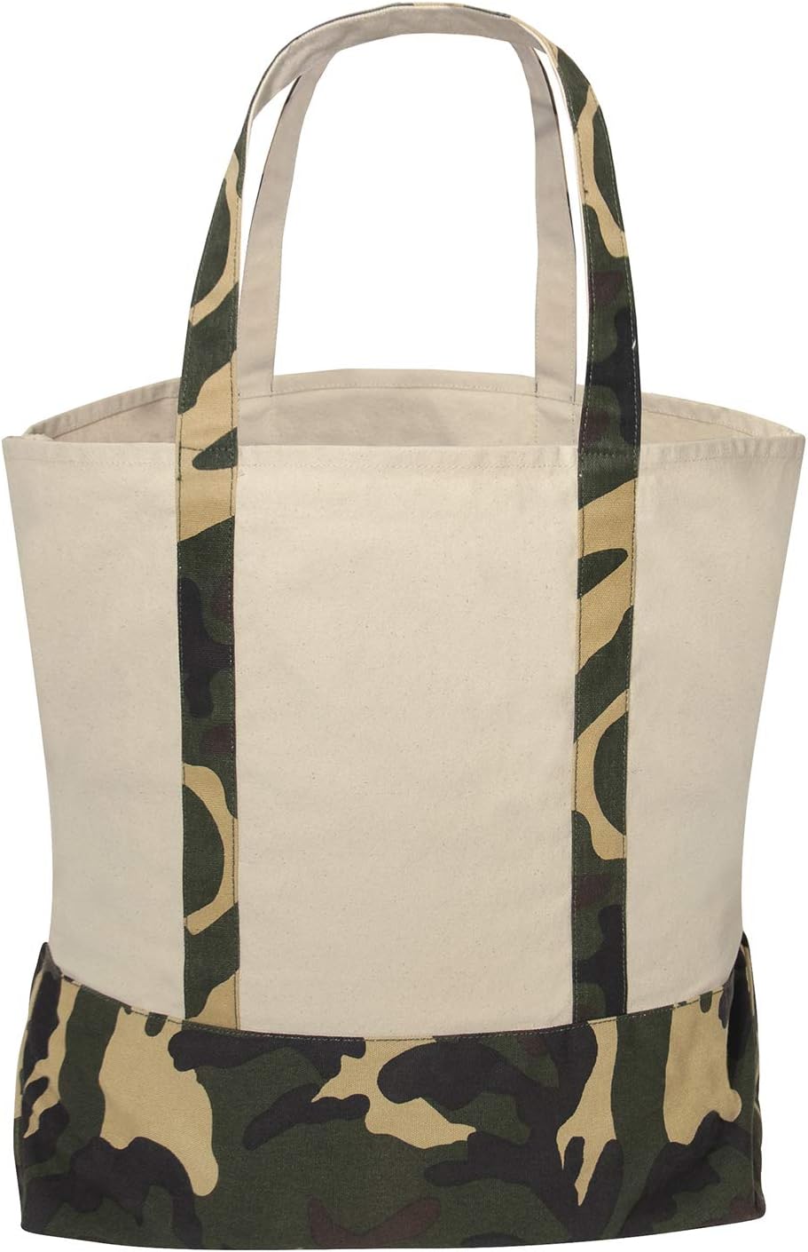 Rothco Large Camo Canvas Tote Bag – Lightweight Reusable Camouflage Grocery Bag