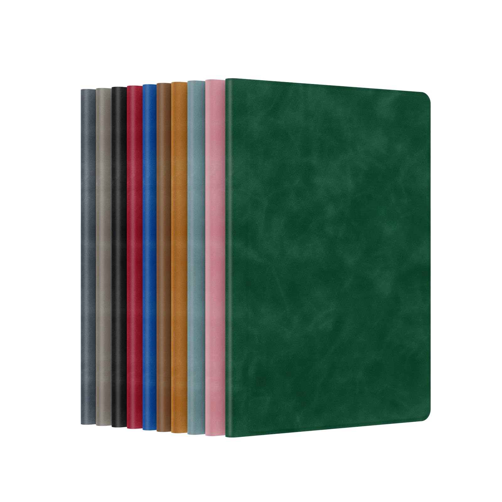 Pizarra portátil de borrado en seco, reutilizable, pizarra blanca de doble cara, cubierta de poliuretano de 9.5 x 6.6 pulgadas con marcador, paño de limpieza (verde retro)