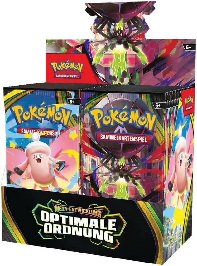 Pokémon Trading Card Game: Booster Pack Display Mega-Entwicklung - Optimal Order (Contains 36 Booster Packs) - German - Sealed Box