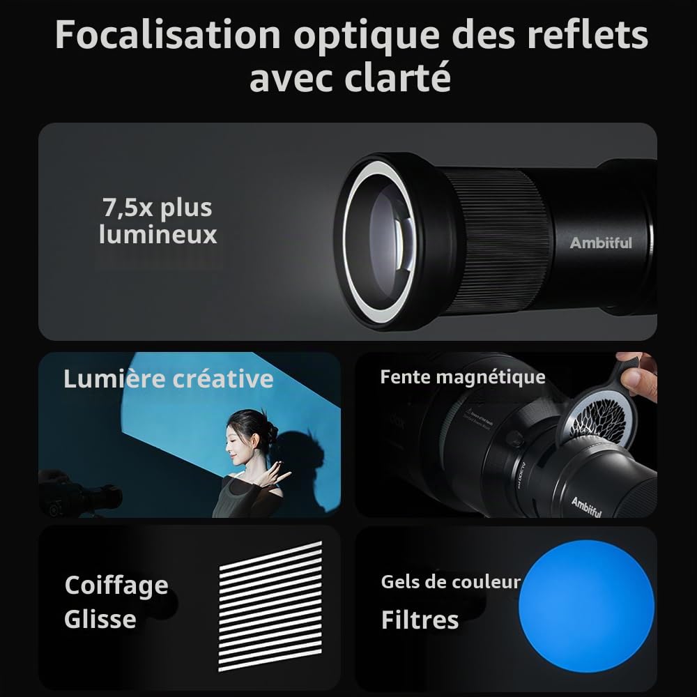 Ambitful AL300Pro Optical Bowens Mount Snoot