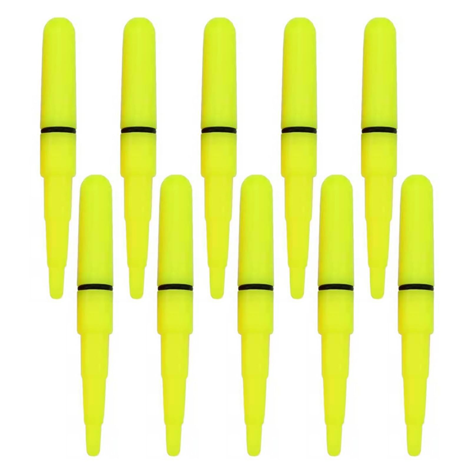 10 barras de pesca con punta incandescente impermeable LED barra de noche luz luminosa en accesorio grande LED Glow Stick Outdoor Nights Peces