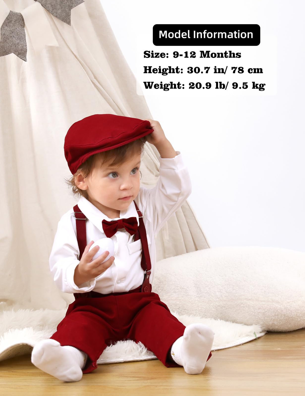 mintgreen Baby Bambino Abito Gentiluomo Matrimonio Vestiti Formale Camicia Set Bretelle Fiocco Cravatta con Cappello 3-18 Mesi