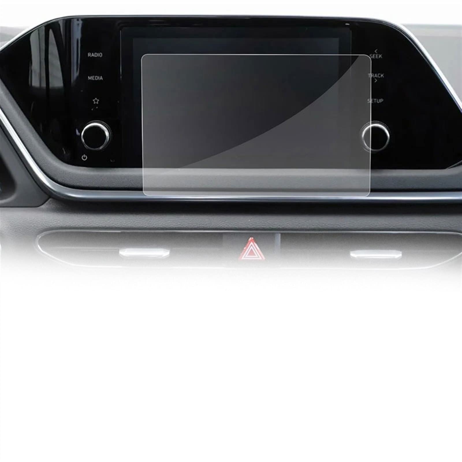 Verre trempé 8 pouces anti-rayures pour l'écran tactile de Hyundai Sonata VIII 2020 2021