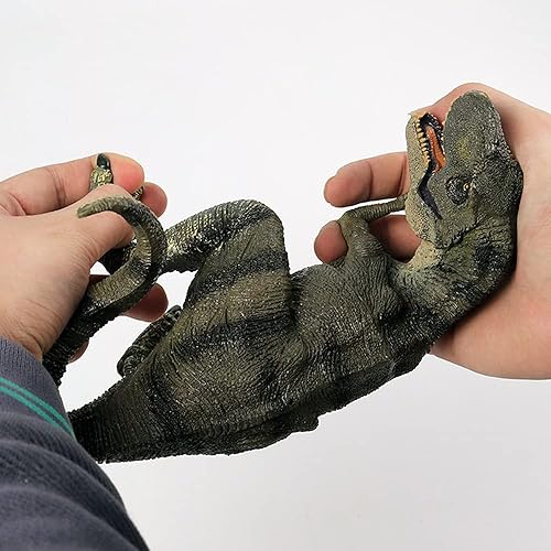 Miniatura 5 de RCOMG Juguete de dinosaurio Tyrannosaurus Rex, figura realista de dinosaurio T-Rex, juguete educativo de plástico prehistórico de animales
