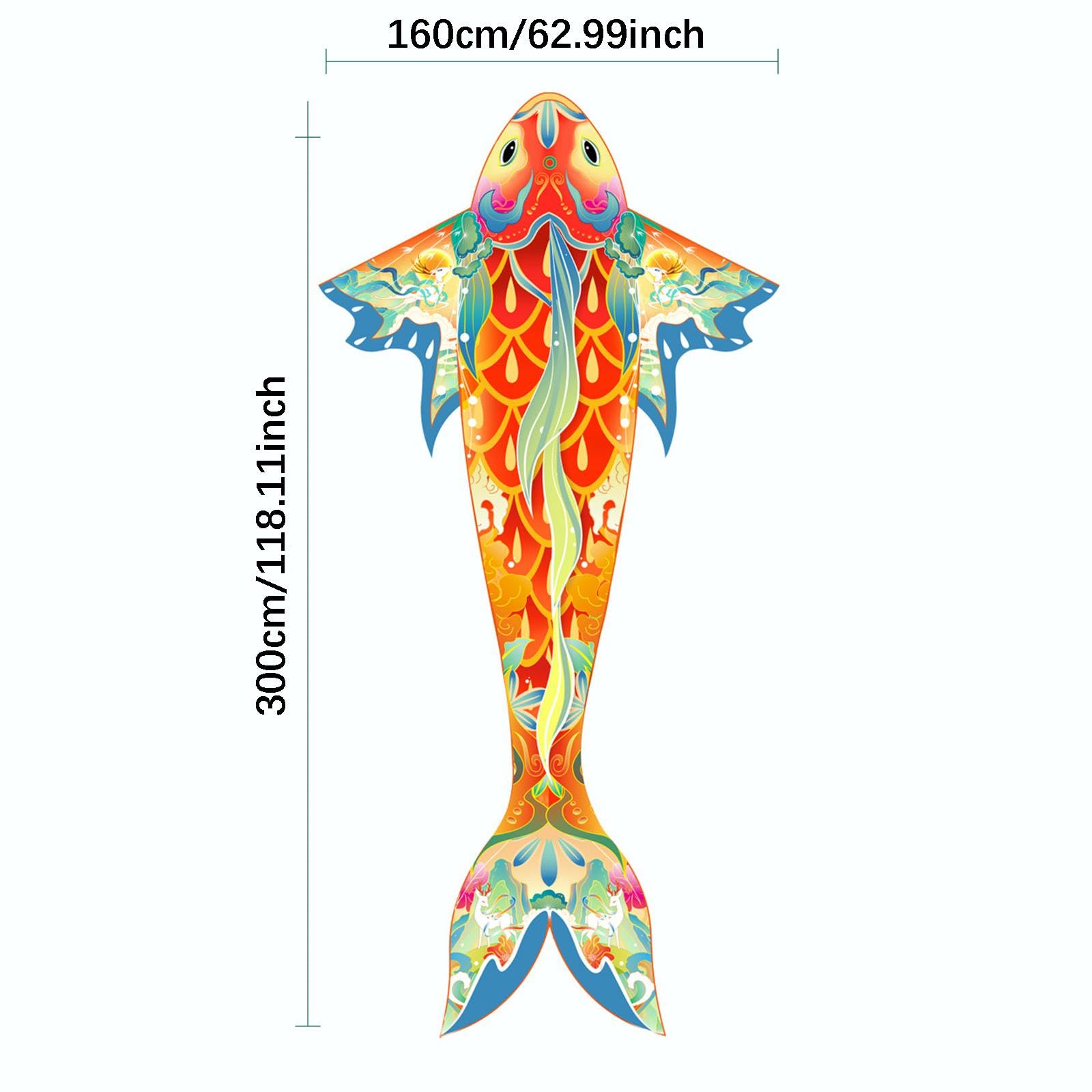 Perfeclan Koi, Portable, créatif pour Les activités familiales en Plein air, Jouet Volant pour Parc, Jardin, Cour, mer, Enfants