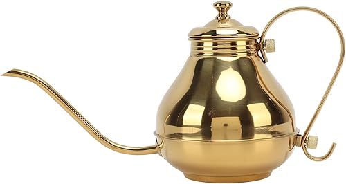 Servidores de café de cuello de cisne de acero inoxidable dorado Teteras Servidores de café Hervidor de café de boca fina Tetera Verter sobre café