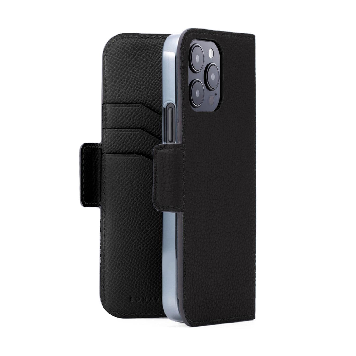 Amazon.com: BONAVENTURA Stand Diary Case [iPhone 15 Pro, Black 