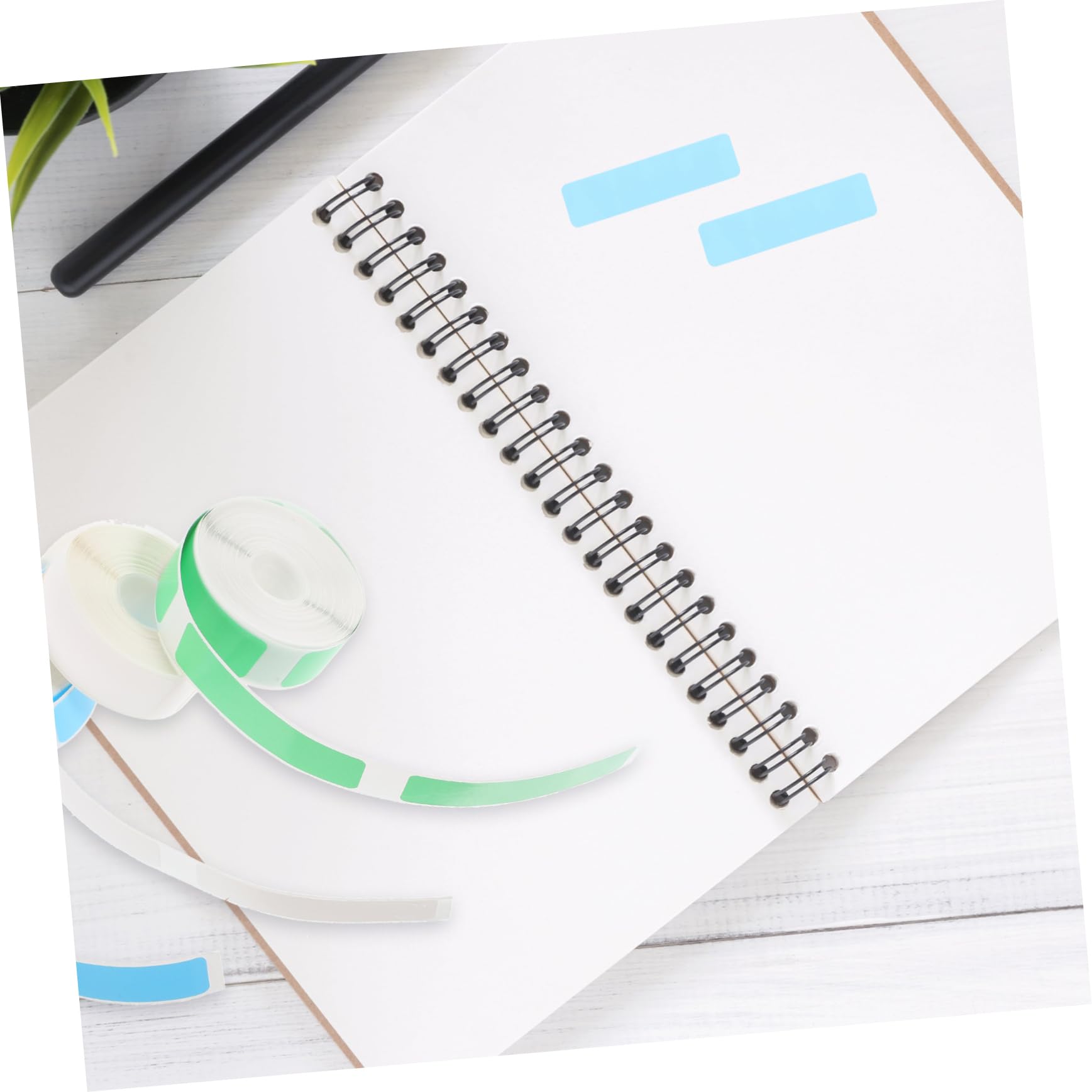 DOITOOL 3 Ensembles Rolls Étiquettes Thermiques Auto Adhésives Transparentes Pour Impression De Étiquettes Blanches Pour Bureau Et Utilisation Diy 3 Rouleaux*3