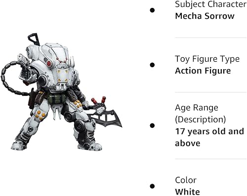 Miniatura 8 de JoyToy - Figuras de acción a escala 118 Mecha Sorrow Fuerzas Expedicionarias 9 Ejército de la Caballería de Hierro Blanco Eliminador