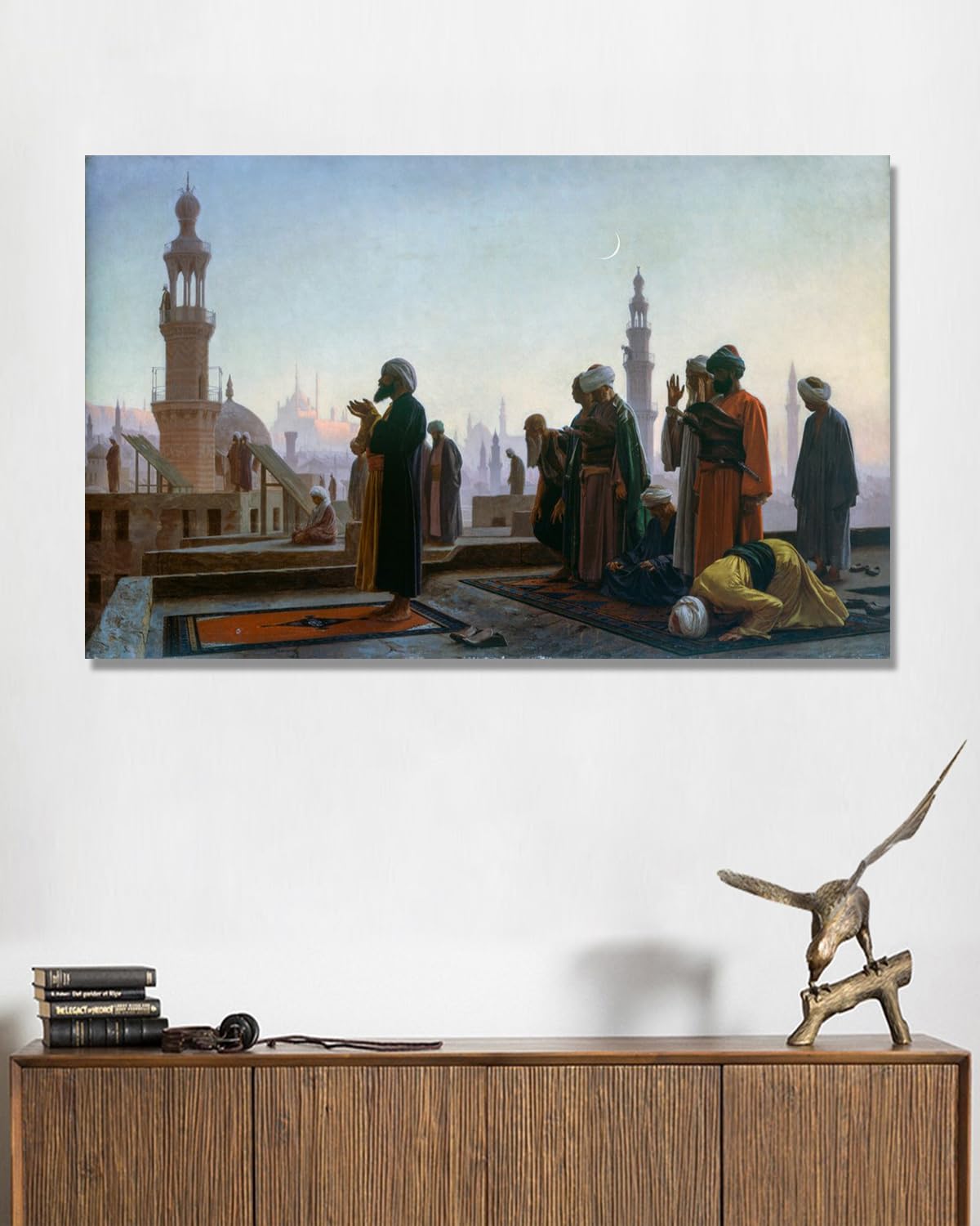 Słynne obrazy olejne, (bez tytułu 29) autorstwa Jean Leon Gerome, reprodukcja druku na płótnie, grafika krajobrazowa do dekoracji salonu. Tylko płótno 30 x 48 cm
