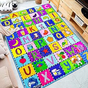 teytoy Baby Cotton Play Mat, Baby Crawling Mat Super Soft Carpet Plush Surface Non-Slip Design, Baby Floor Playmat for…
