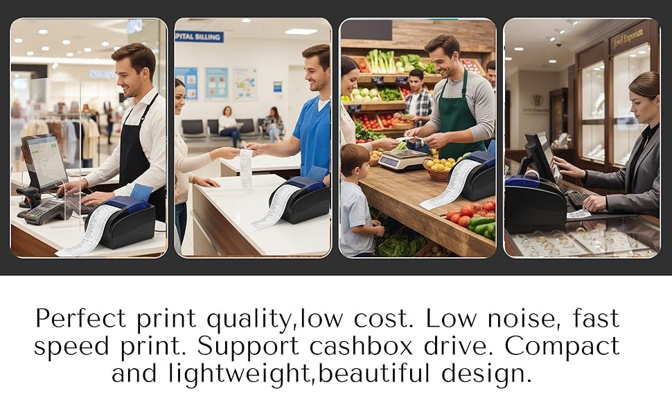 Original HOIN™ Kiosk Receipt/POS Bill Printing Support 58mm BIS Certified USB Thermal Printer. (1 Year Warranty). No Bluetooth. 4