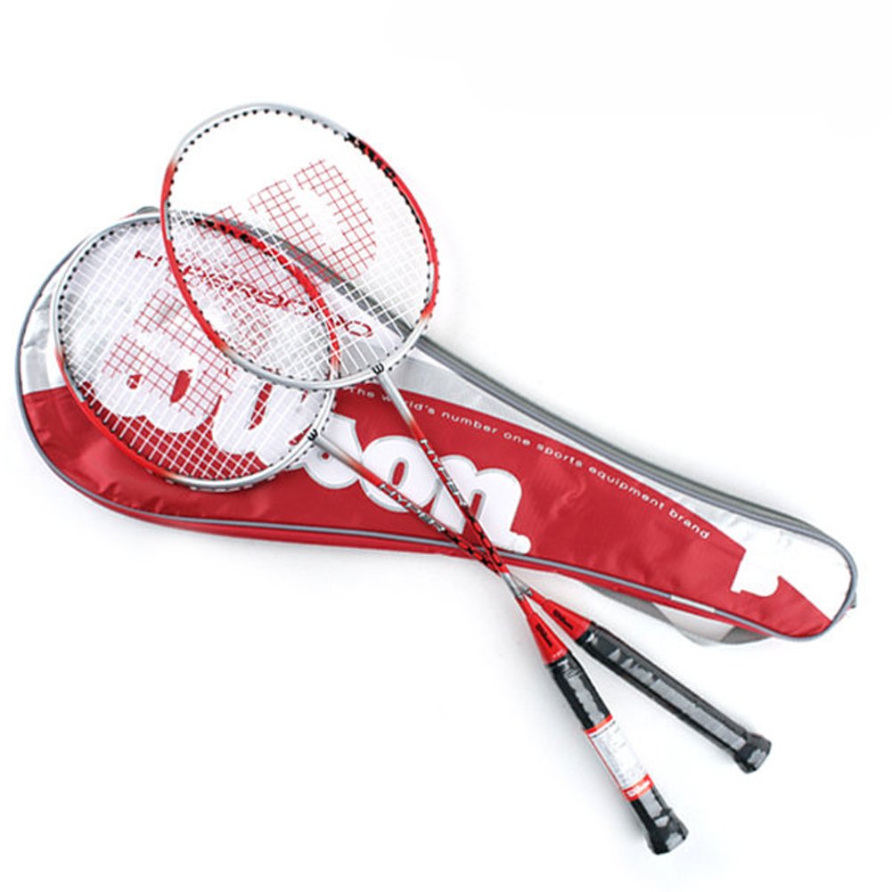 Amazon.co.jp: Wilson Hyper 9000 Badminton Racket 2p White&Red
