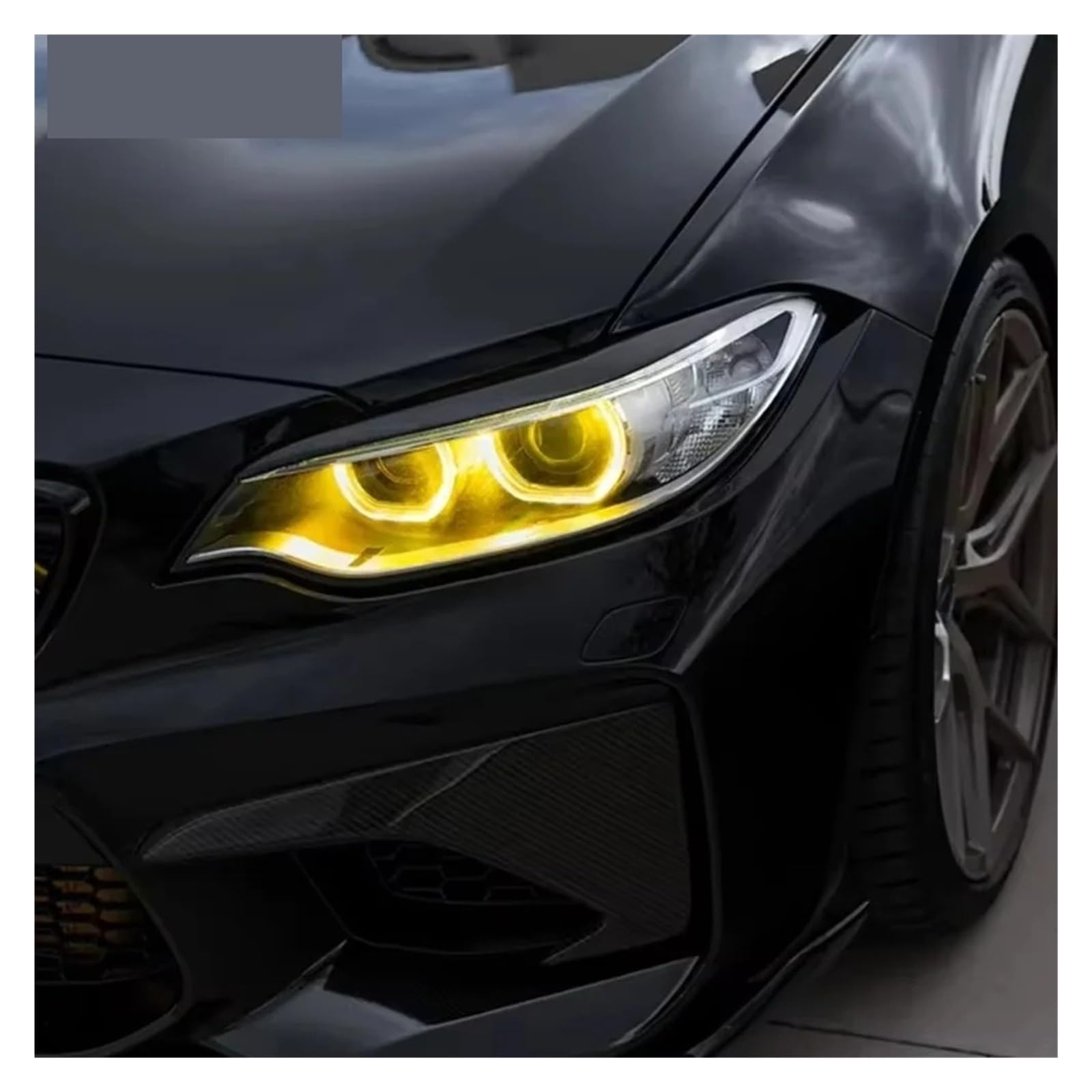Faros Angel Eyes para coche Para BMW Serie 2 F23 F22 F87 LCI 230i 220i M240I 2018-2020 Para M2 Amarillo DRL Angel Eyes Módulo LED Luces DCirculación Diurna Kit halo para faross